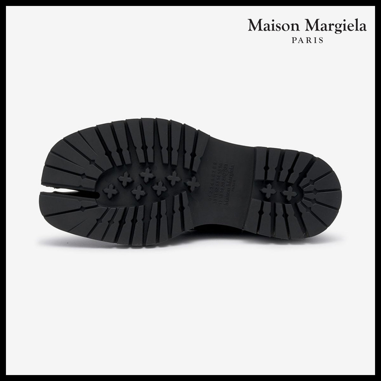 【Maison Margiela】Tabi County Lace Up Derby Shoes Black