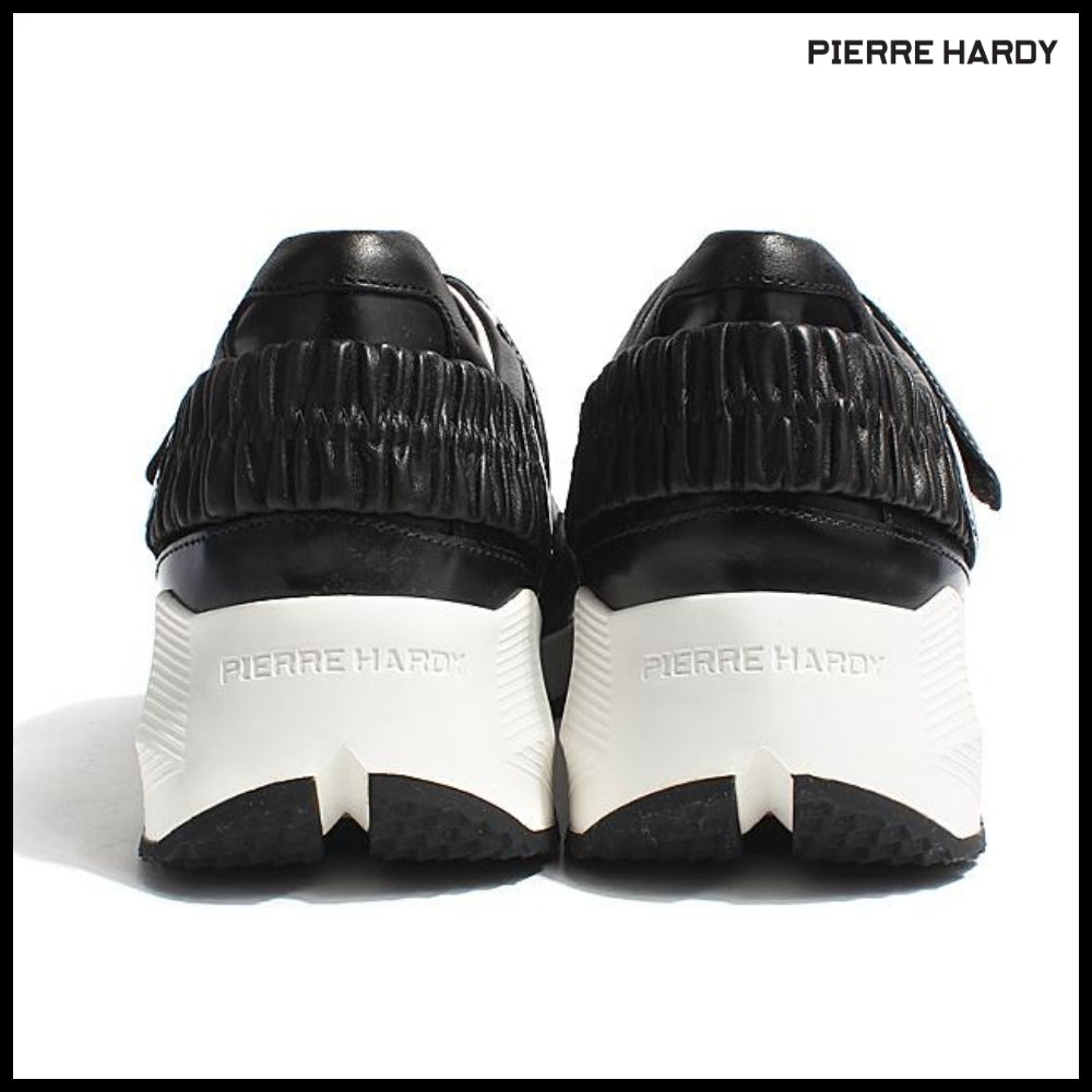 【Pierre Hardy】BLACK Velcro Running Sneakers