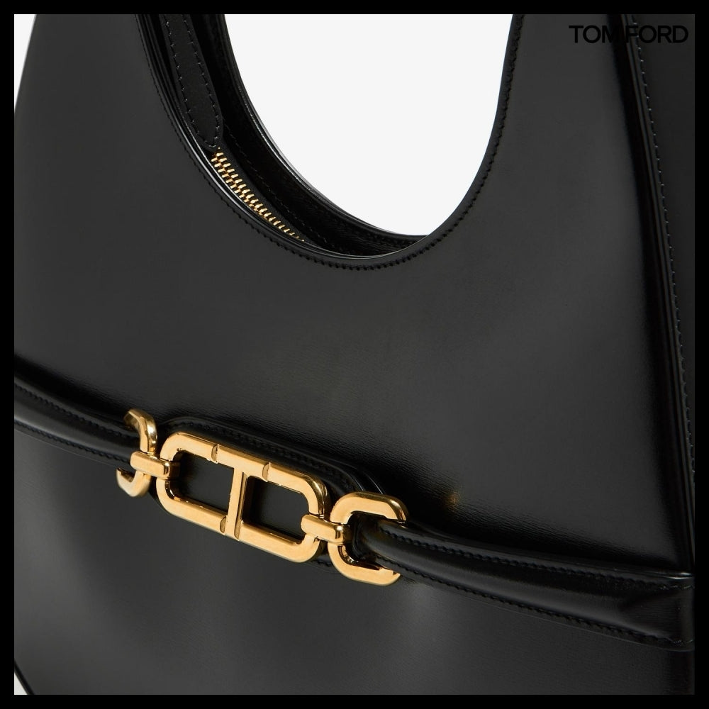 【TOM FORD】SMOOTH LEATHER HOBO BAG