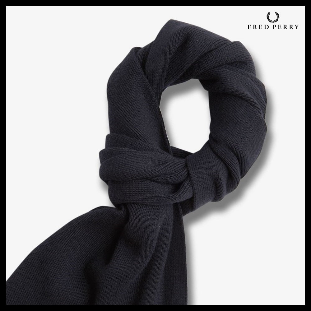 【FRED PERRY】Classic Merino Wool Blended Scarf 3 Colors