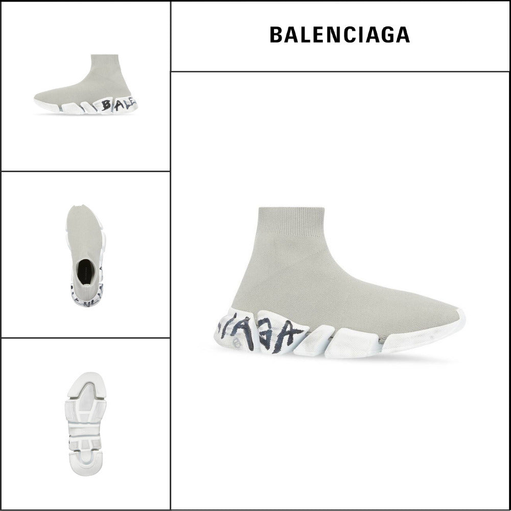 【BALENCIAGA】Speed 2.0 Graffiti Recycled Knit Sneaker