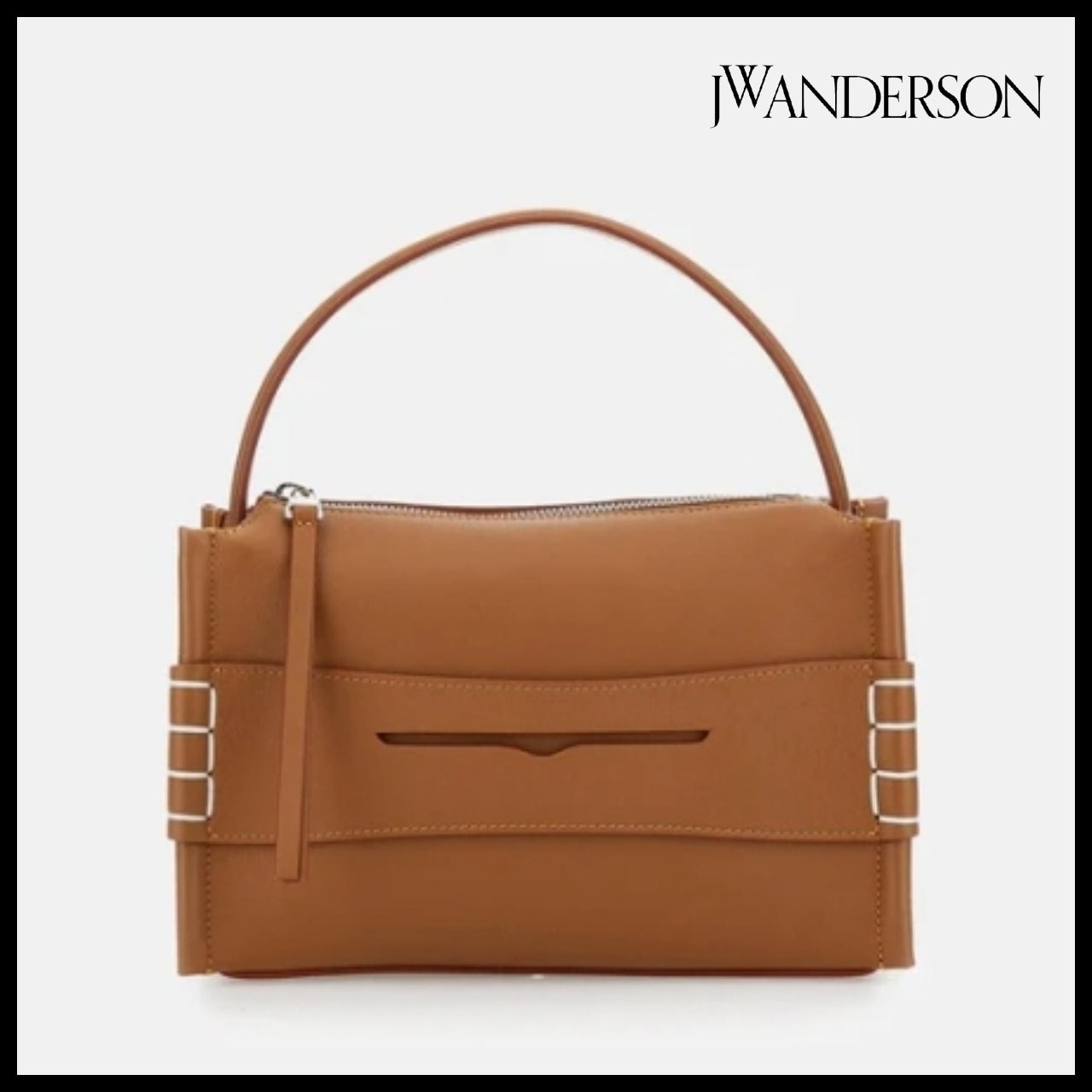 【JW ANDERSON】Brown Tote Bag structured tote