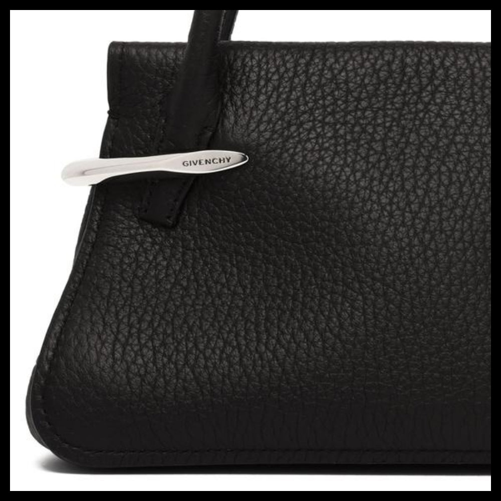 【GIVENCHY】Black Leather Tote Bag