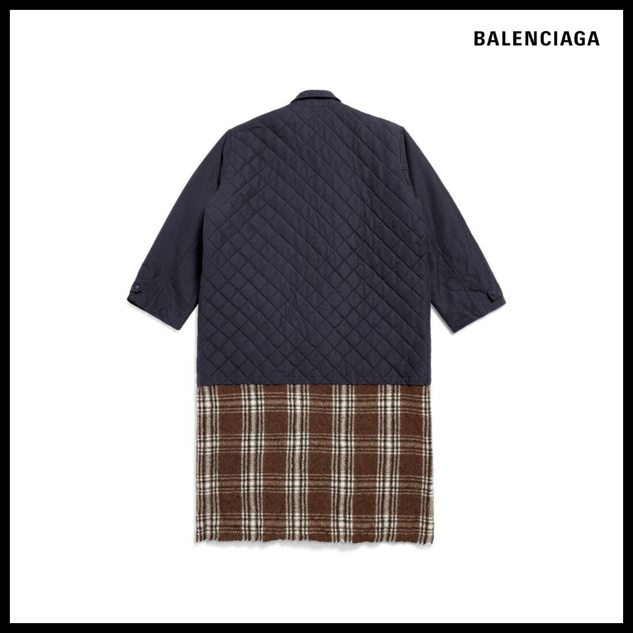 【BALENCIAGA】Layered Parka Dark Blue