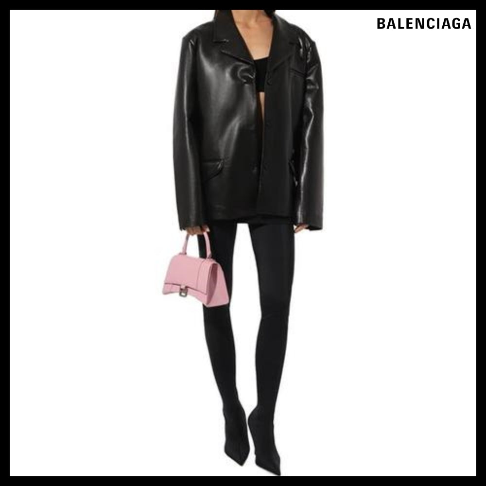 【BALENCIAGA 】Hourglass Top Handle Bag Pink