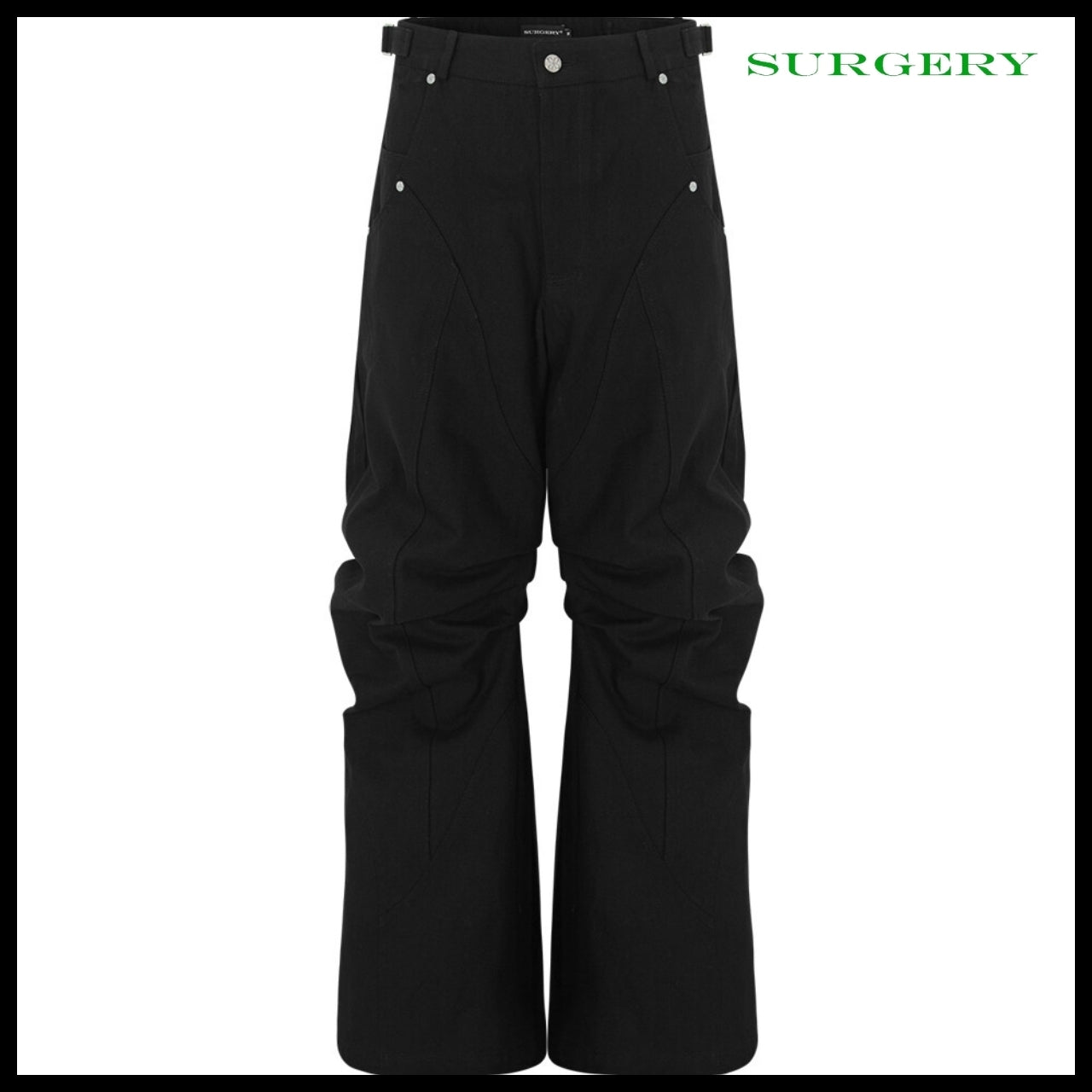 【SURGERY】Structured Boot Pants Black