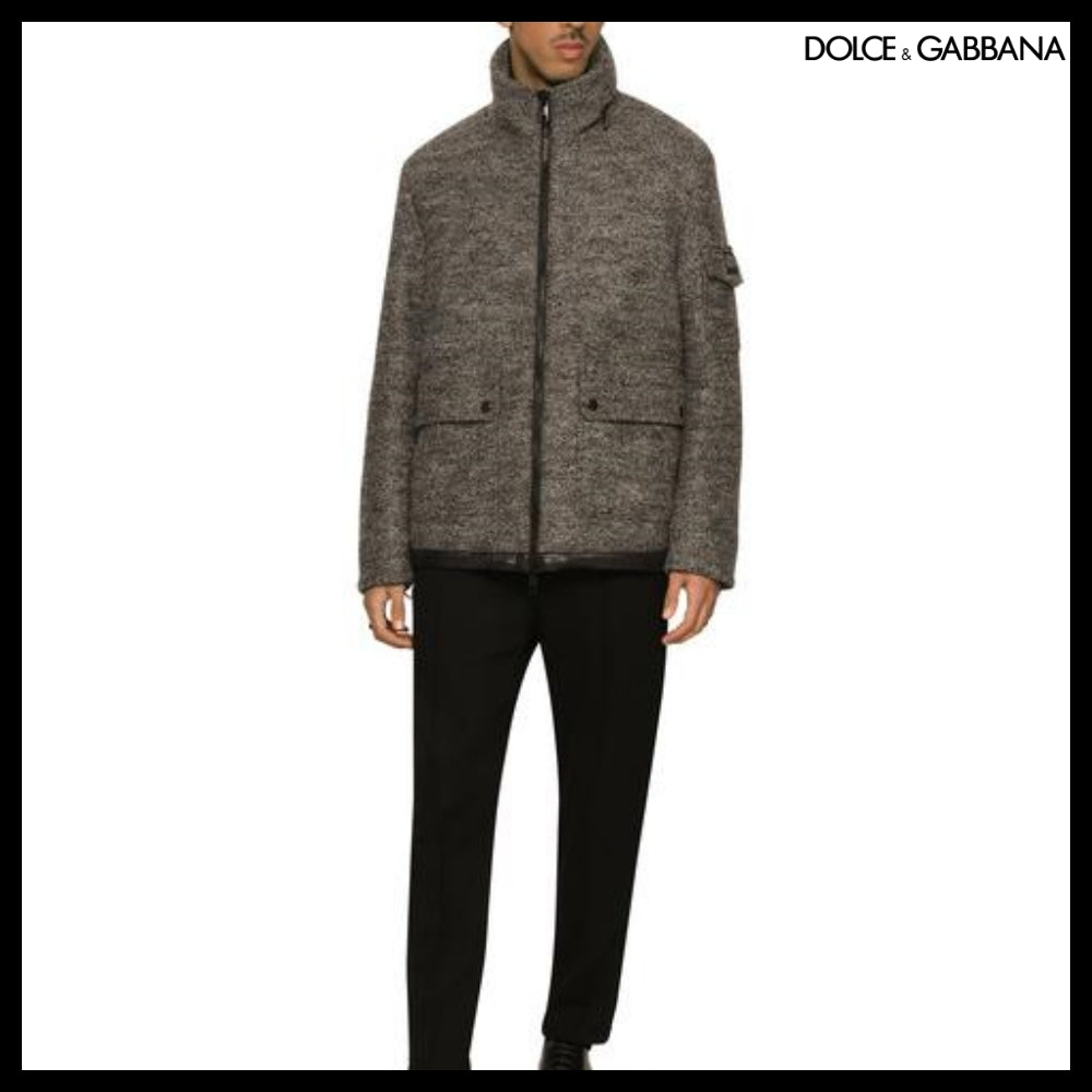 【Dolce&Gabbana】PADDED WOOL JACKET BRANDED TAG
