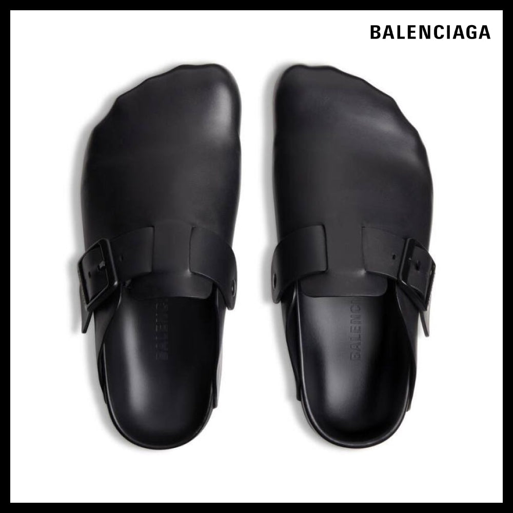 【BALENCIAGA】Sunday Mule Leather Black