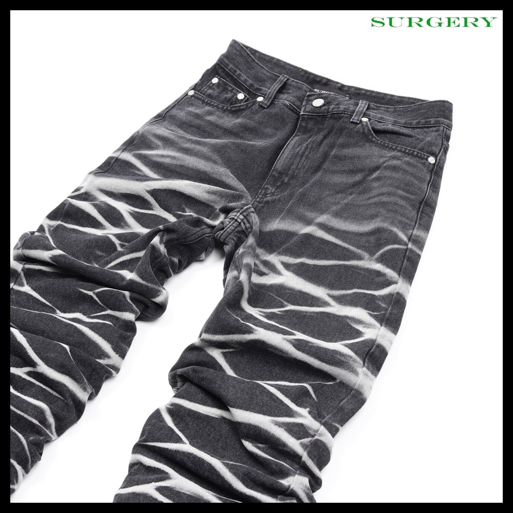 【SURGERY】Yoonseul Long Length Double Jeans Black