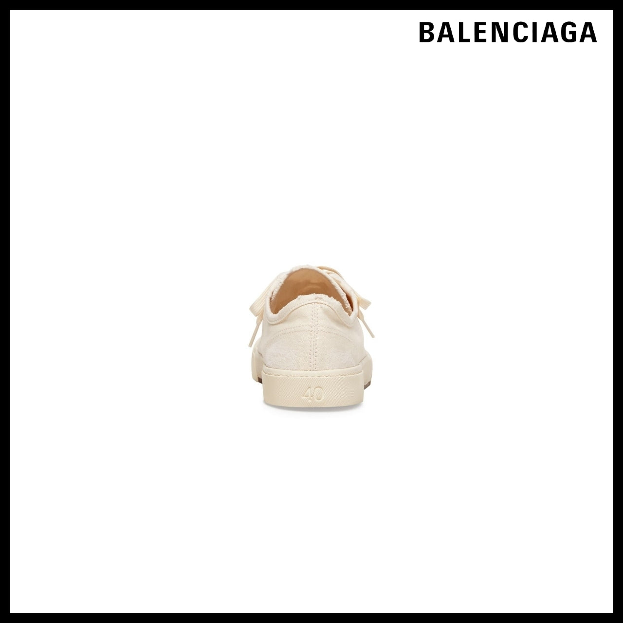 【BALENCIAGA】Paris Low Top Sneaker White Destroyed White