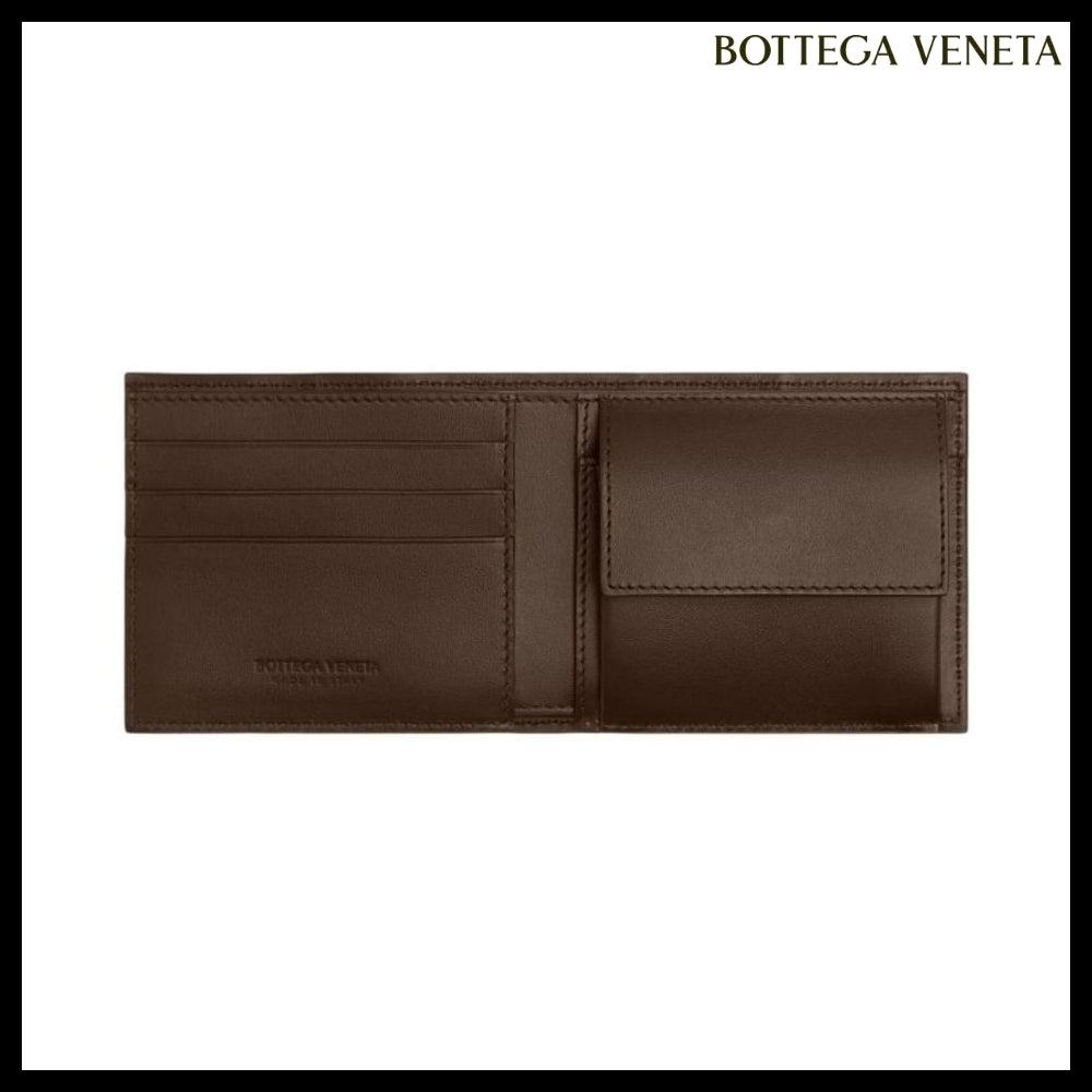 【BOTTEGA VENETA】Cassette Coin Bi-Fold Wallet Light Brown