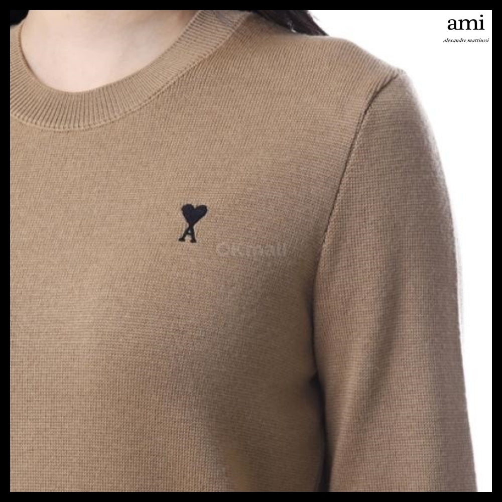 【AMI】Wool Ami de Coeur Crewneck Sweater