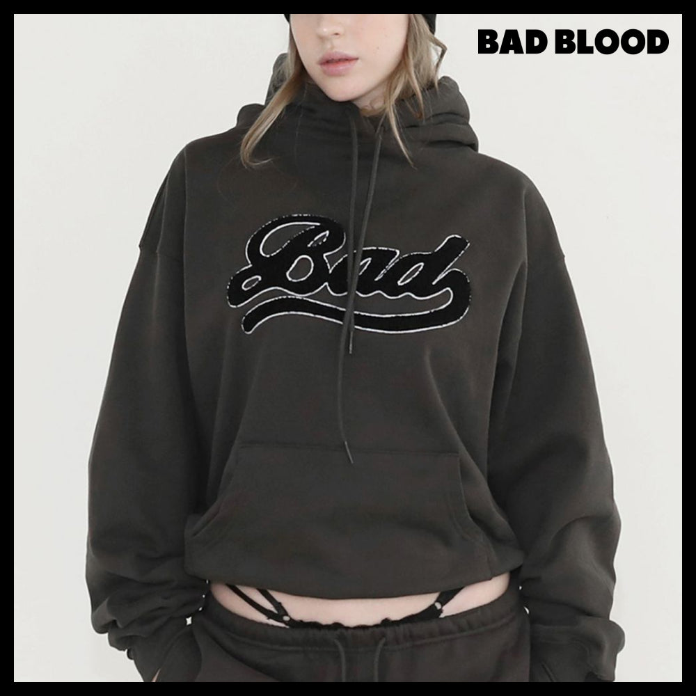 【BADBLOOD】Bad Applique Hoodie 3 Colors