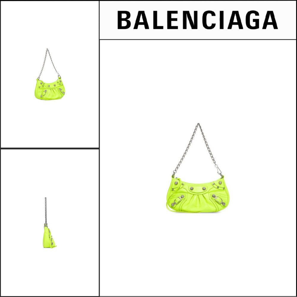 【BALENCIAGA】Le Cagole Mini Bag With Chain Yellow