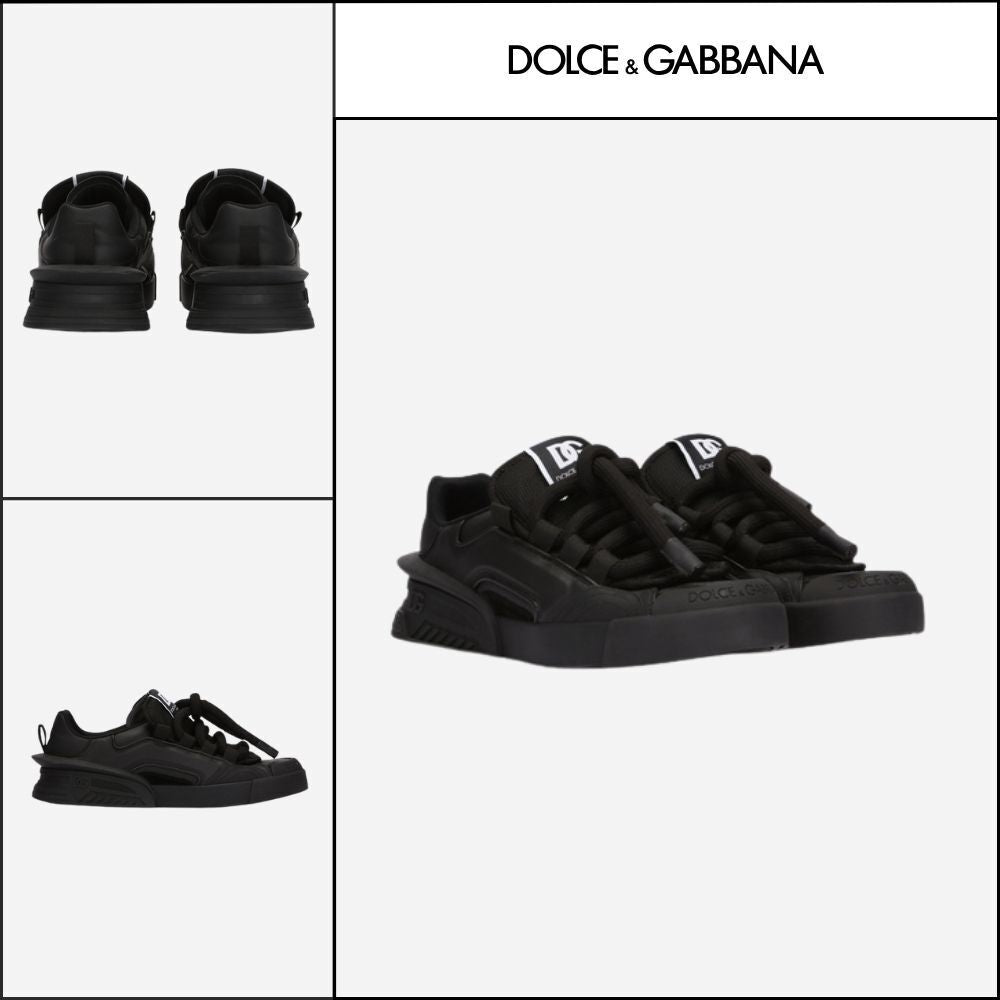 【Dolce&Gabbana】MIXED MATERIAL PORTOFINO SNEAKERS