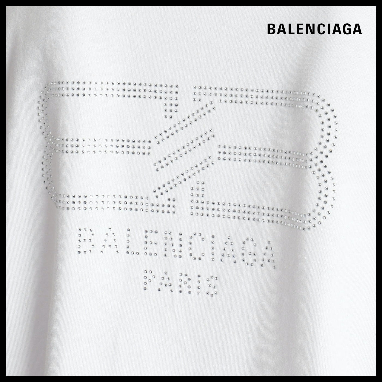 【BALENCIAGA】Medium Fit T-Shirt Dirty White