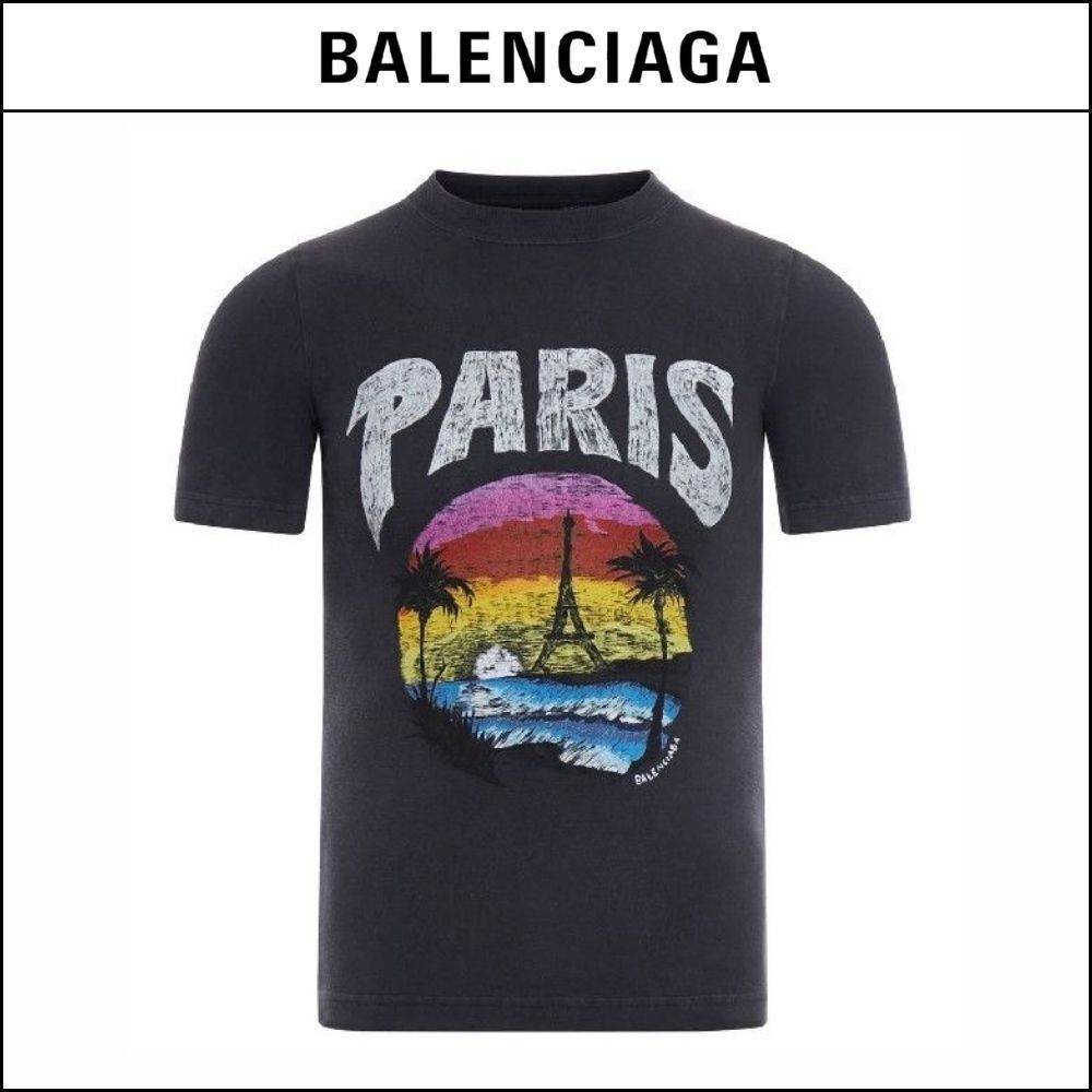 ★Balenciaga アウトレット セール ★ Tropical Fitted T-Shirt