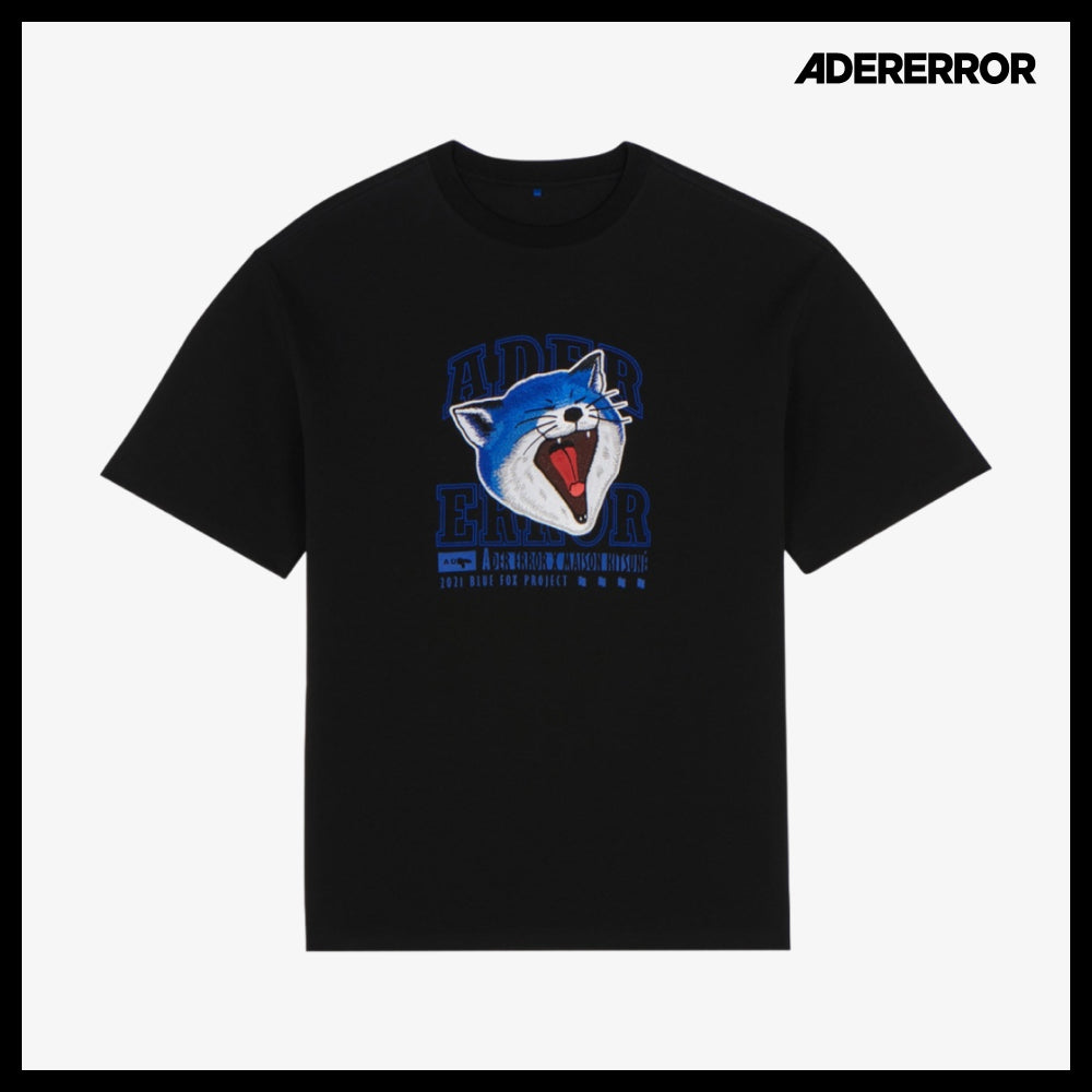 【Maison Kitsune x ADER ERROR】Yan Fox T-Shirt Black
