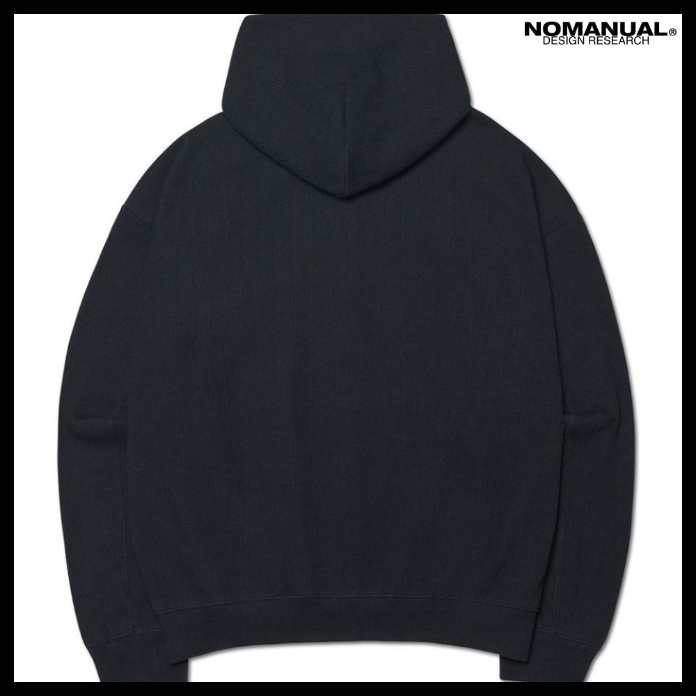 【NOMANUAL】NM WAFFLE HOODED ZIP UP 2 Colors