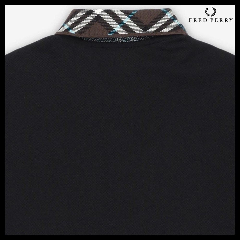 【Burberry】Cotton Slim Fit Polo Shirt Black