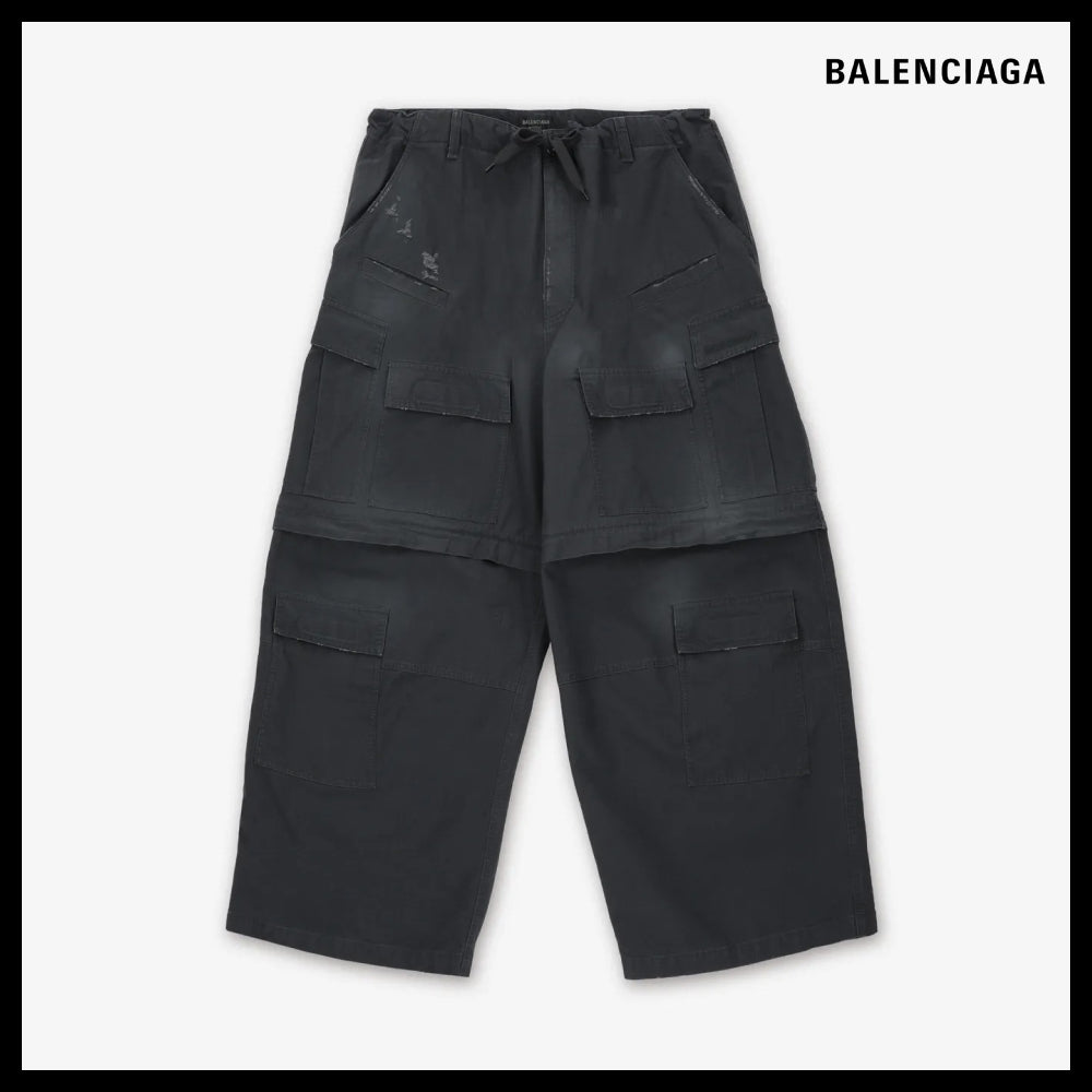 【BALENCIAGA】Large Cargo Pants - Elephant Grey