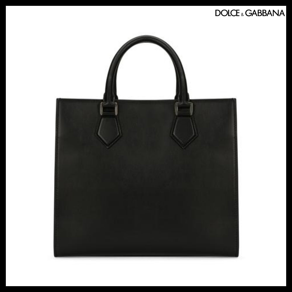 【Dolce&Gabbana】CALFSKIN EDGE SHOPPER LOGO