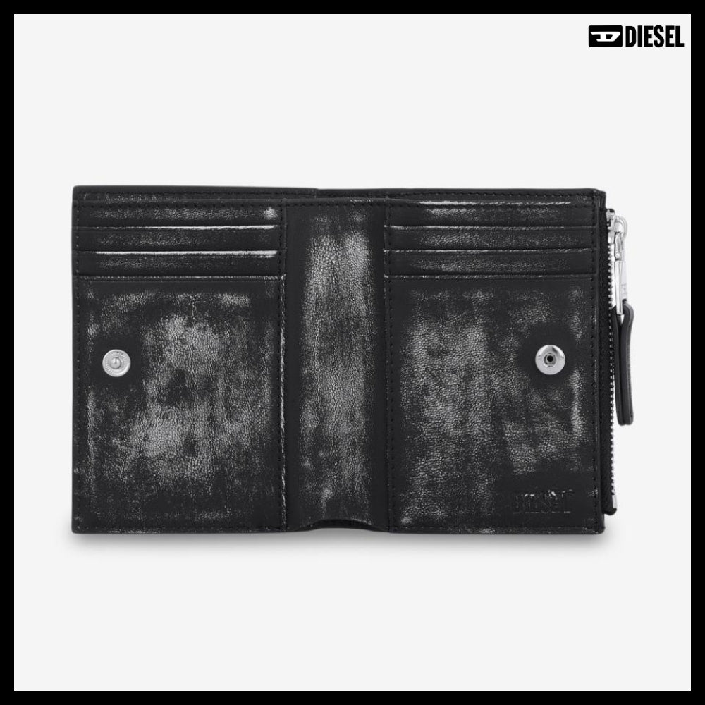 【DIESEL】Play Bifold II Wallet Black Silver