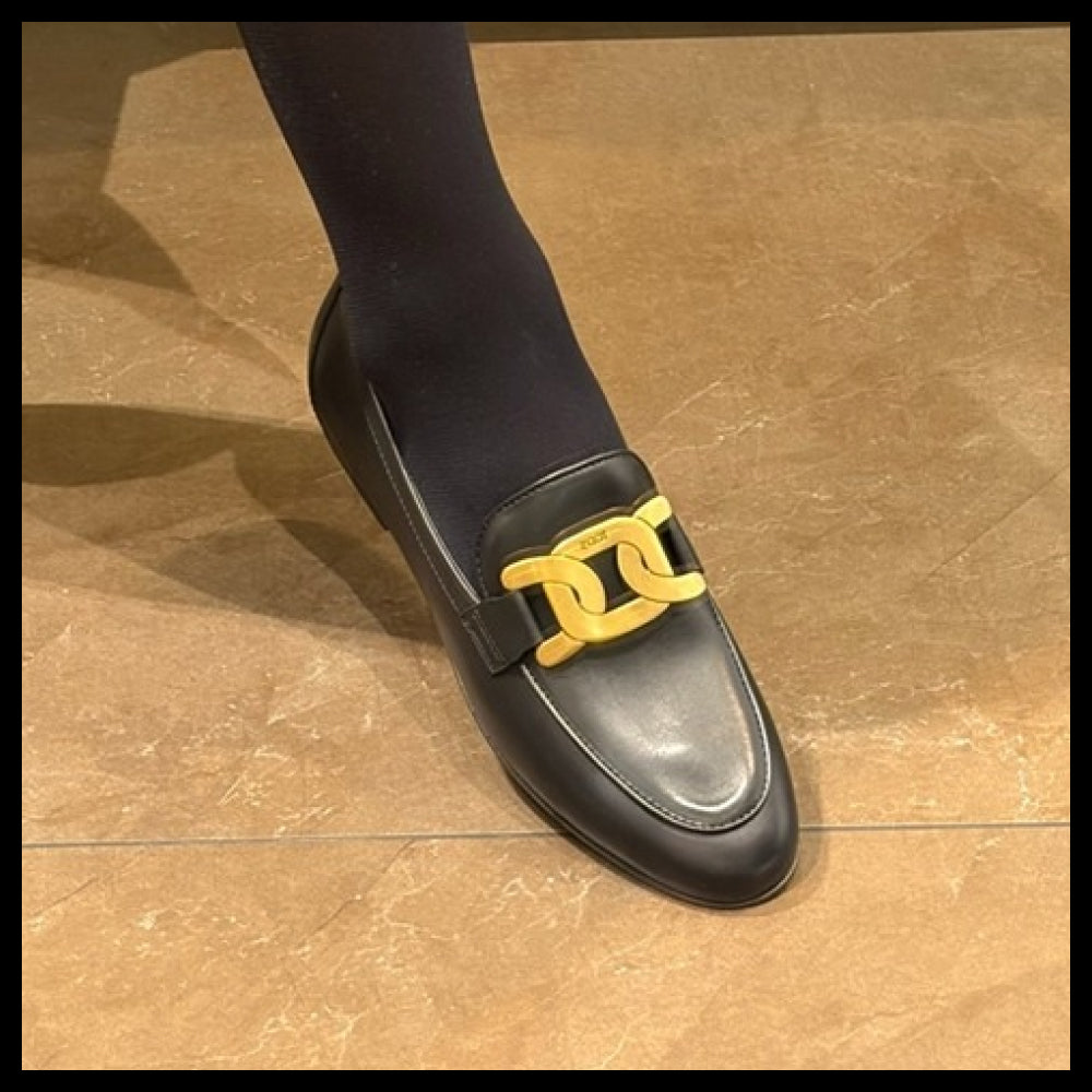 【Tod’s】CUOIO Kate Leather Women’s Loafers Black