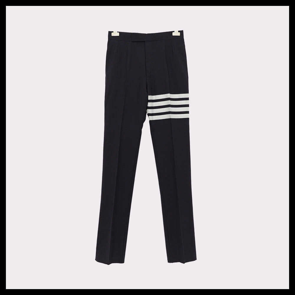 【THOM BROWNE】Four-bar classic wool slacks
