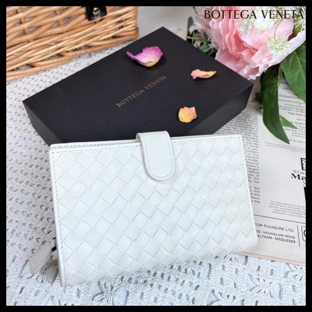【BOTTEGAVENETA】Intrecciato Zip Coin Medium Wallet