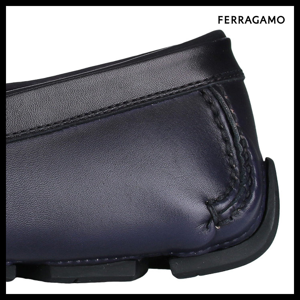 【FERRAGAMO】 Gancini Driving Loafers 0774655