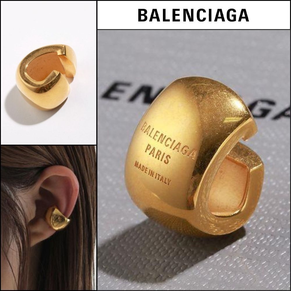 ★BALENCIAGAアウトレット セール ★Plated Ear Cuff Gold