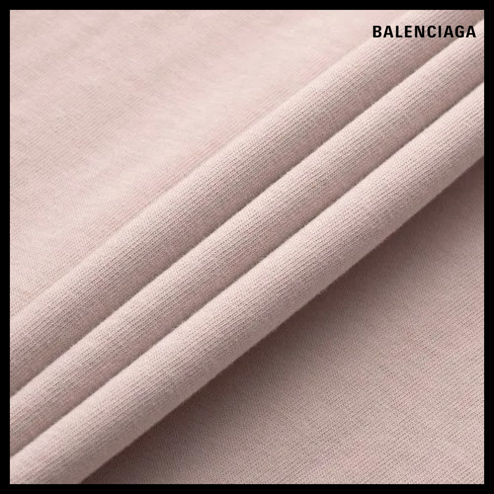 【BALENCIAGA】Political Wave Logo T Shirt Pink