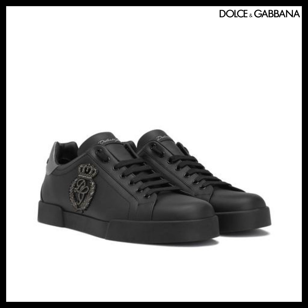 【Dolce & Gabbana】CALFSKIN NAPPA PORTOFINO SNEAKERS