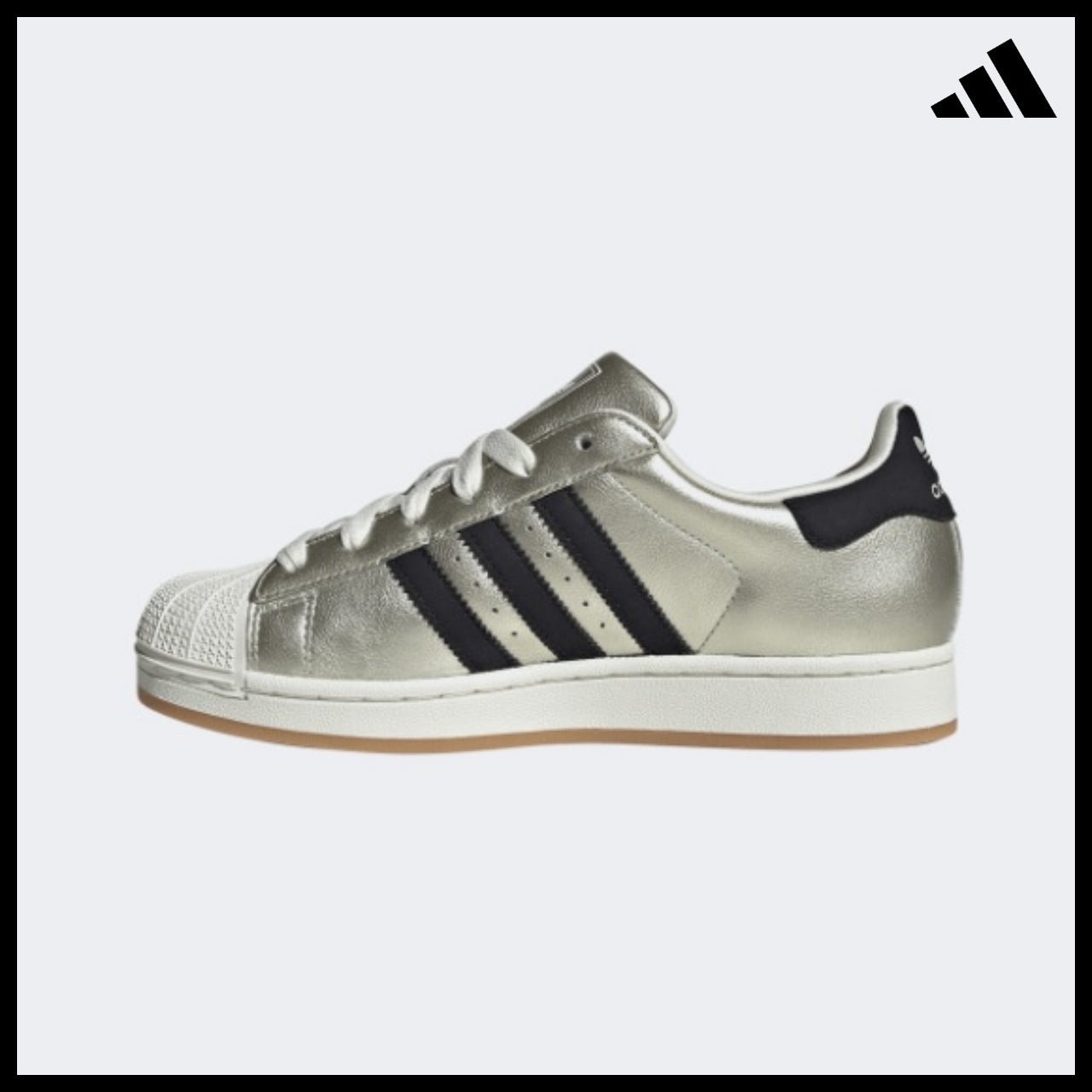 【ADIDAS】Superstar II W Silver White Sneakers