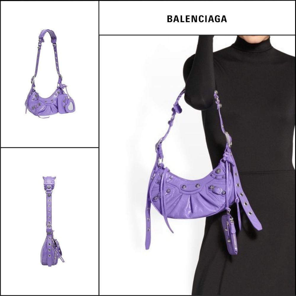 【BALENCIAGA】Le Cagole XS Shoulder Bag Purple