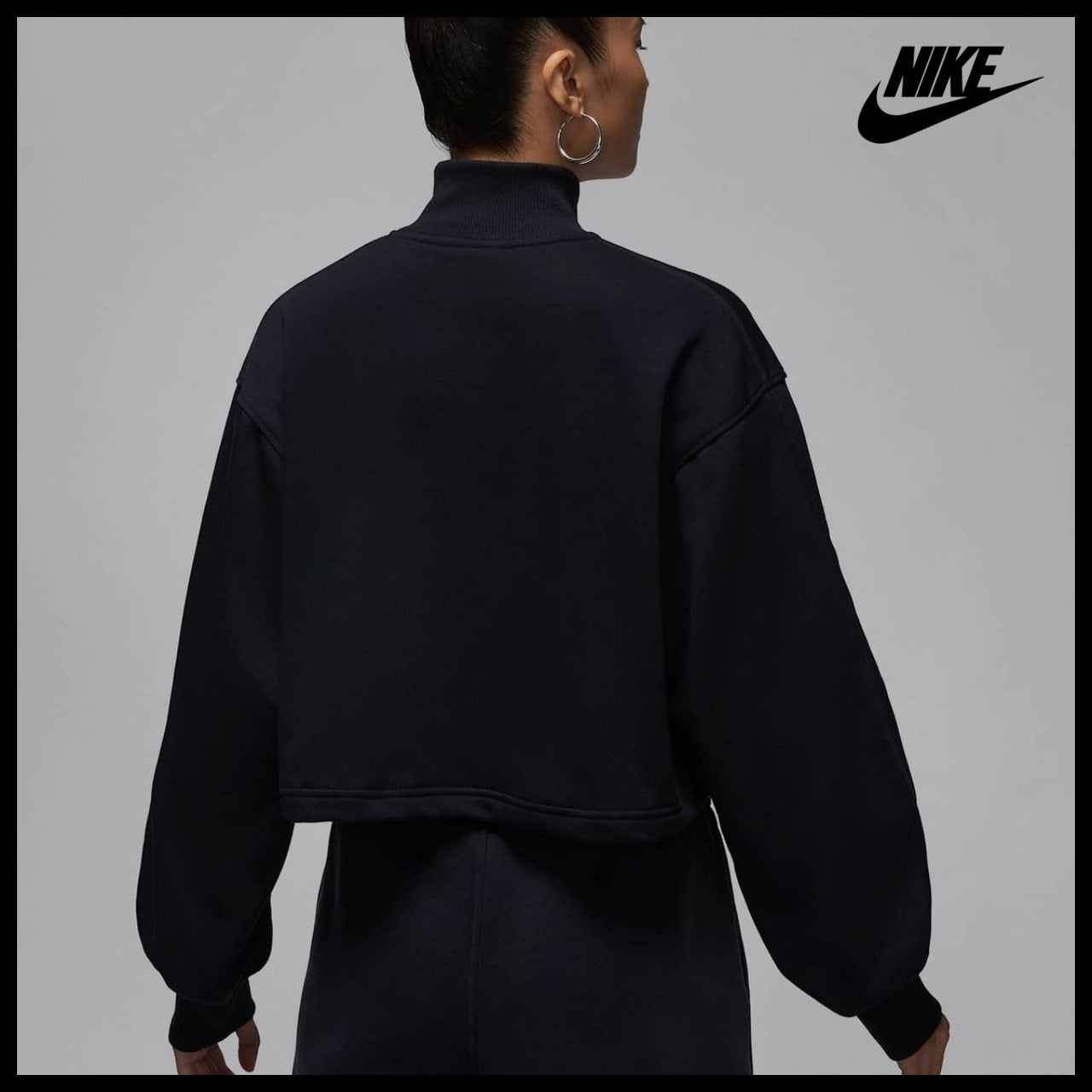 【NIKE】Brooklyn Fleece 1/4 Zip Hike Mike Top W Black