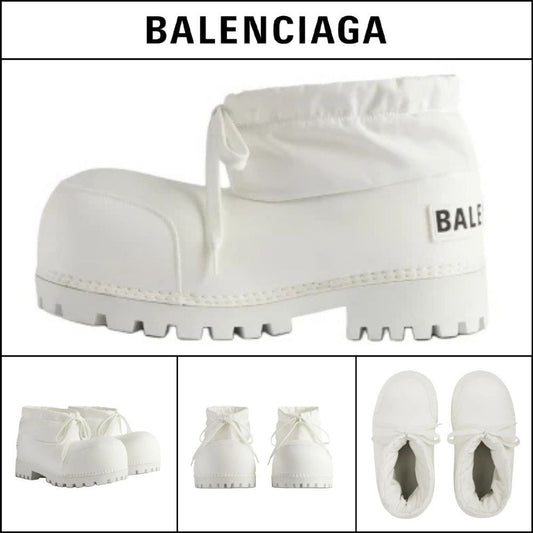 【BALENCIAGA】Alaska Ankle Boots White