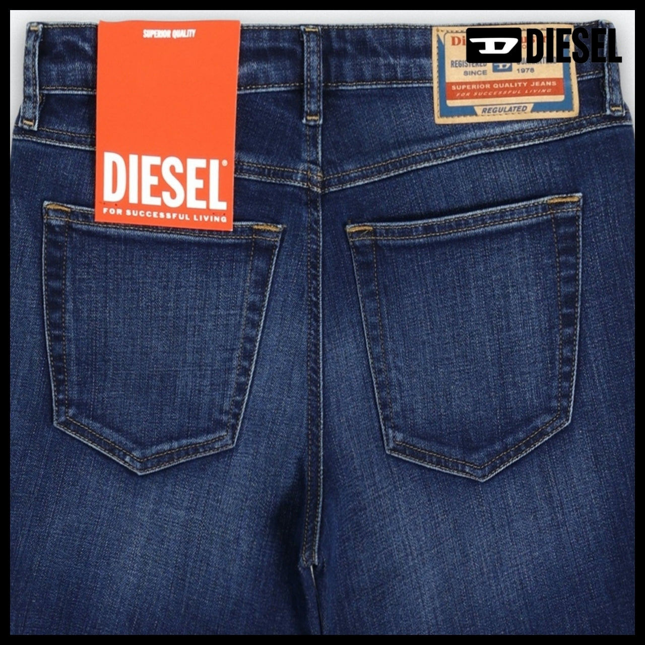 【DIESEL】2015 Babila L30 Denim Pants - Dark Blue