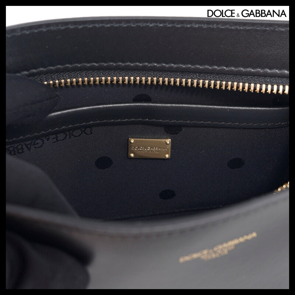 【アウトレット 正規品】Dolce & Gabbana - Black Logo Strap