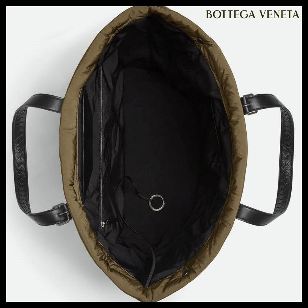 【BOTTEGA VENETA】CROSSROAD BUCKLE TOTE BAG MUD BLACK