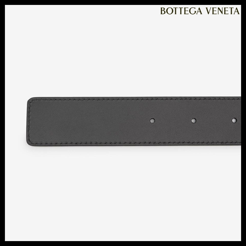【BOTTEGA VENETA】Intrecciato Belt Black