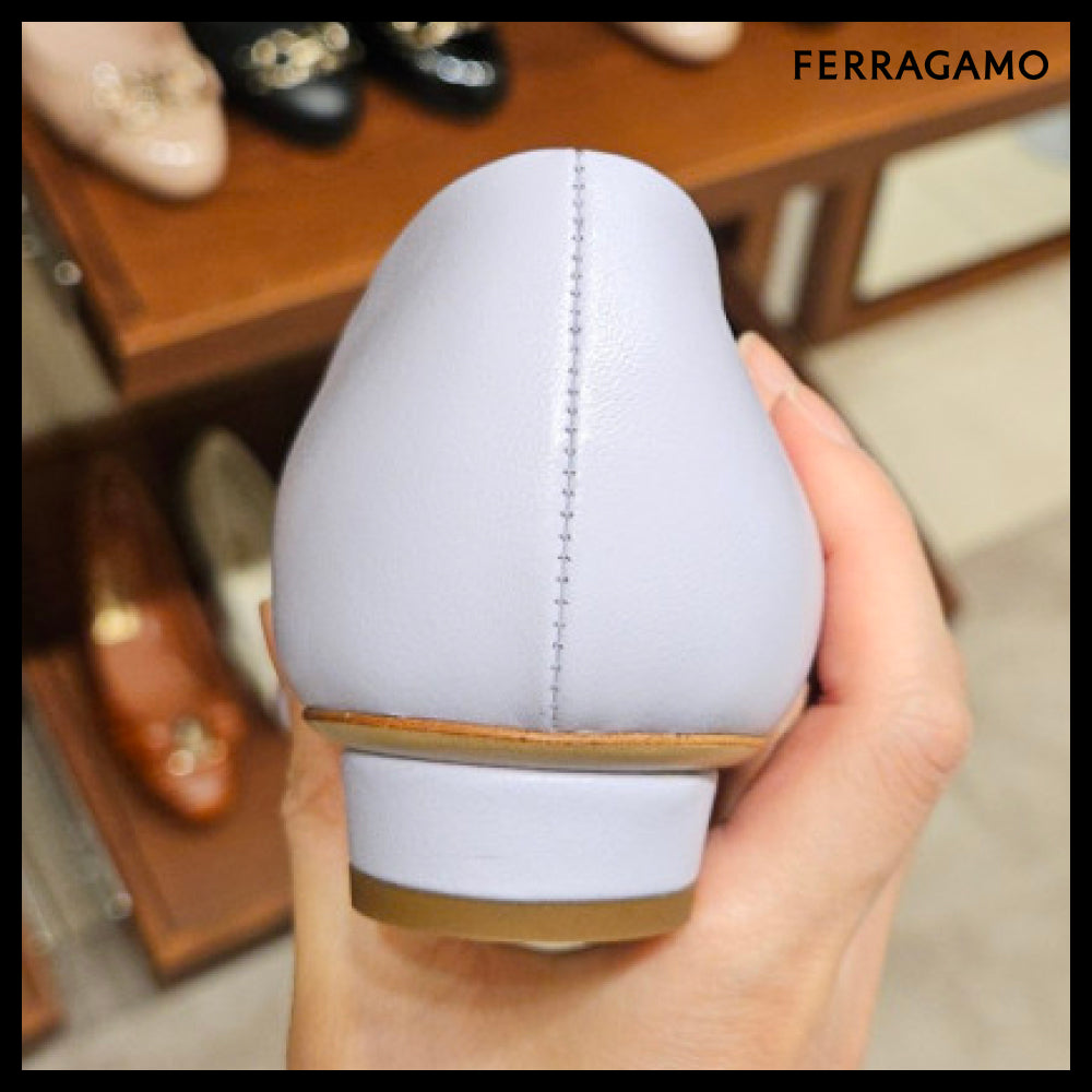 【Ferragamo】VIVA NEW ballerina flat shoes violet
