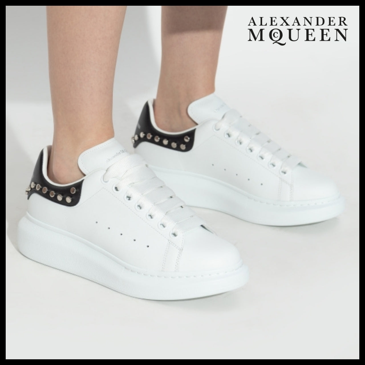 【Alexander Mcqueen】Oversized White Black Sneaker