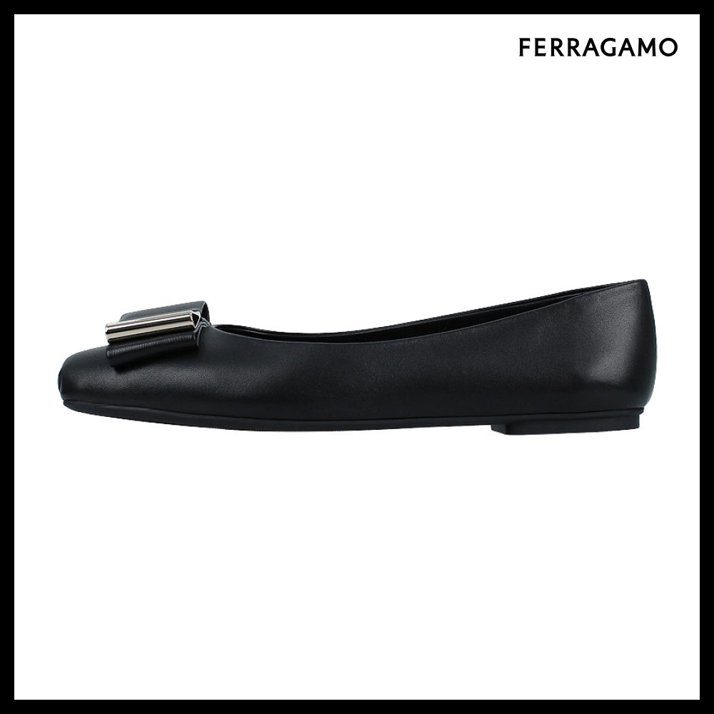 【FERRAGAMO】 Double Bow Ballet Flats