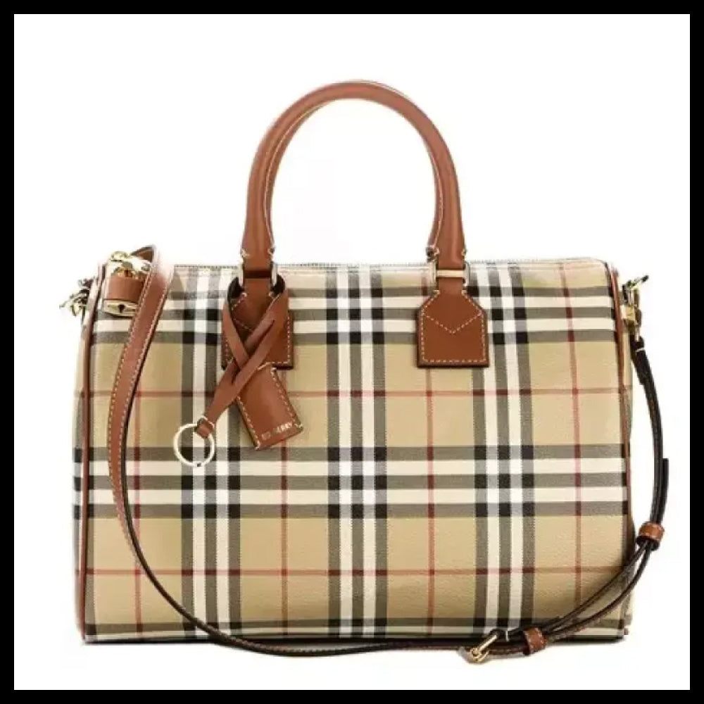 【Burberry】Women’s Bowling Tote Bag bowling tote