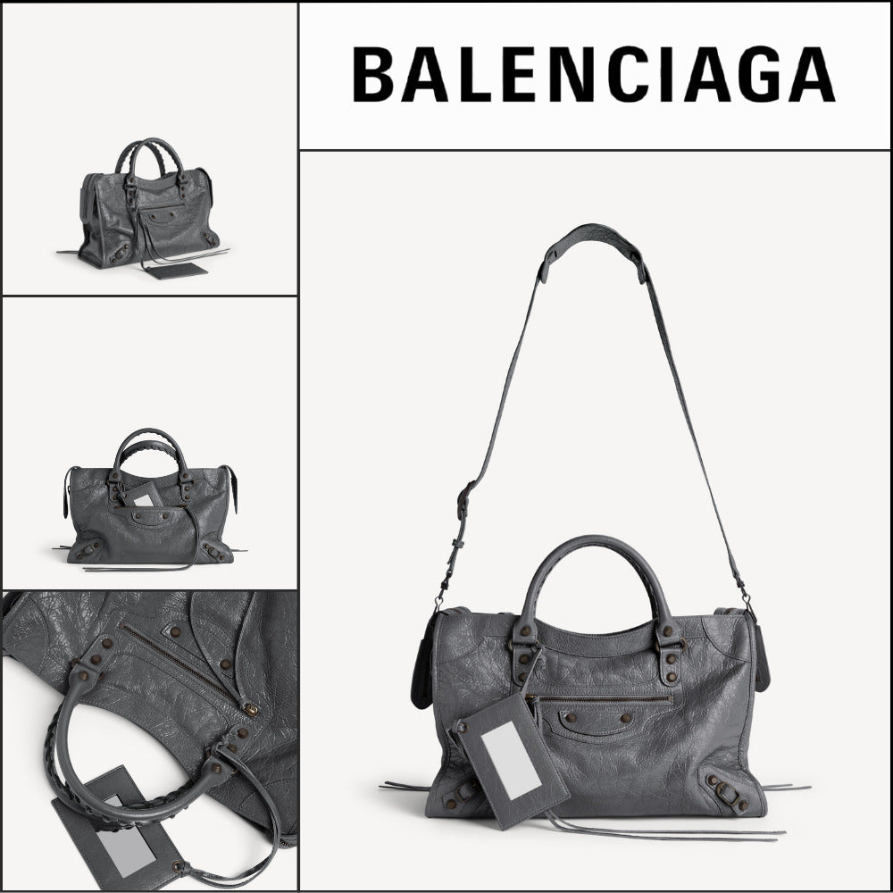【BALENCIAGA】Le City Bag Medium Volcanic Rock