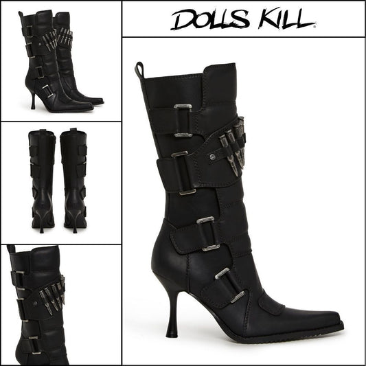 ◆DOLLS KILL◆DARKER WAVS Bullet Moto Boots