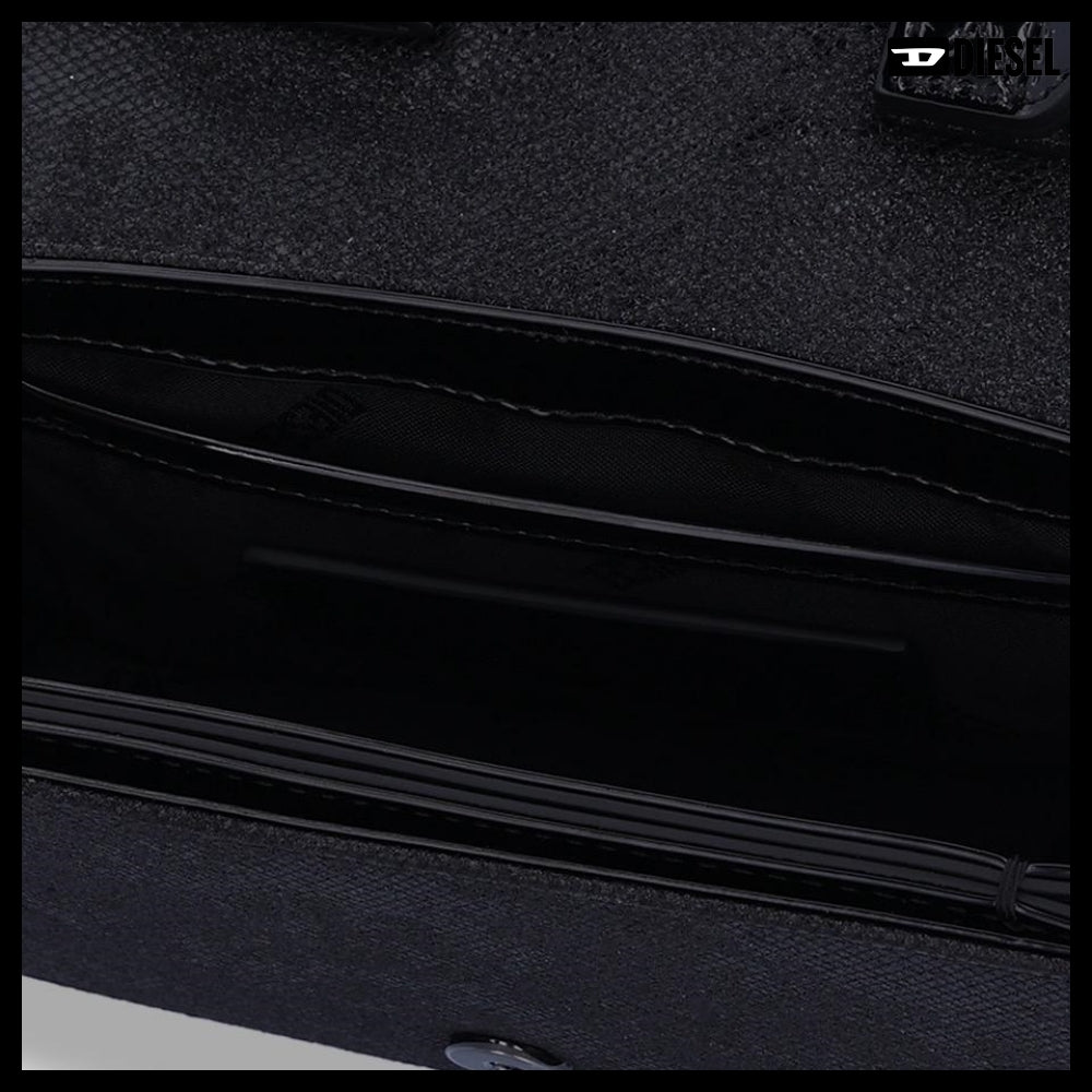 【DIESEL】1DR Fabric Shoulder Bag - Black