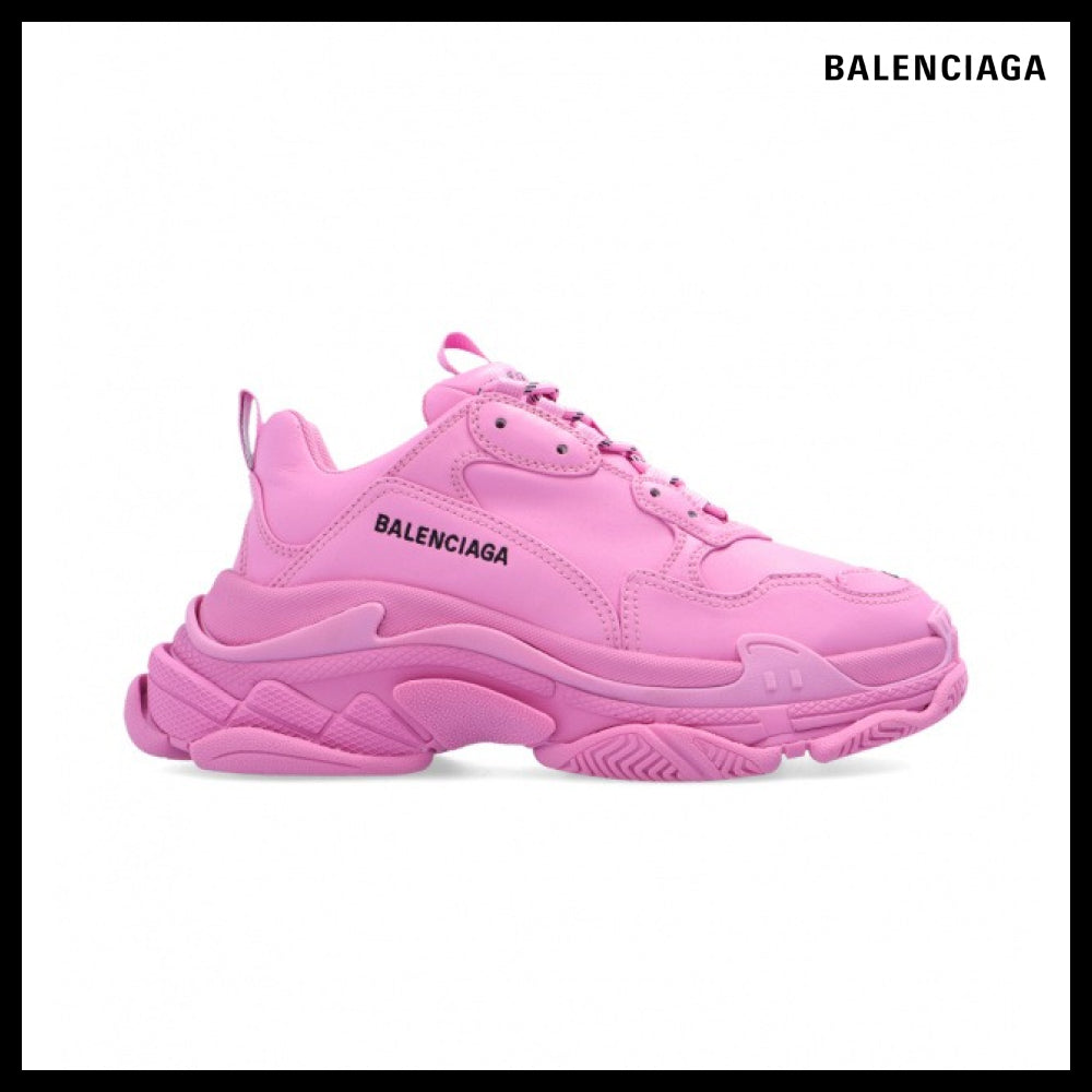 【BALENCIAGA】Women's Triple S Low-Top Sneakers Pink